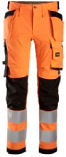 Afbeeldingen van Allround, High-Vis Stretch Werkbroek met holsterzakken KL2