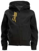 Afbeeldingen van Snickers junior logo zip hoodie 7508-0400, Maat 152, zwart