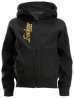 Afbeeldingen van Snickers junior logo zip hoodie 7508-0400, Maat 152, zwart