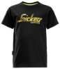 Afbeeldingen van Snickers junior logo t-shirt 7510-0400, Maat 140, zwart