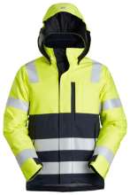 Afbeeldingen van Snickers ProtecWork geïsoleerd jacket, klasse 3, 1163-6695, Maat 2XL, high-visibillity geel/donker blauw