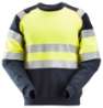 Afbeeldingen van Snickers ProtecWork sweatshirt, klasse 1, 2869-9566, Maat XL, donker blauw/high-visibillity geel