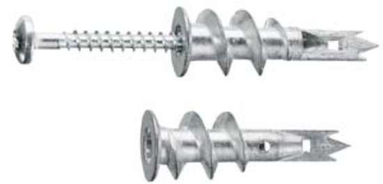 Afbeeldingen van Spit Gipswandplug Driva TF27 - 31x8/27mm - gipswand zelfborgend met schroef 