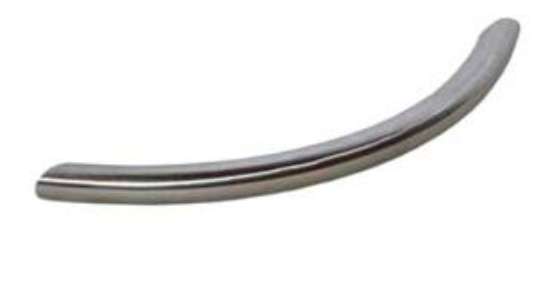 Afbeeldingen van Bmb Booggreep - Ø10mm, boorafstand 128mm, lengte 150mm - RVS geborsteld 