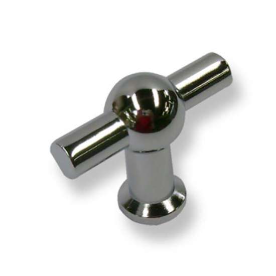 Afbeeldingen van Siro knop zamak diamter 20mm lengte 50mm kraanknop RVS-look