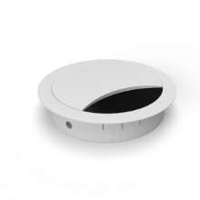 Afbeeldingen van BMB kabeldoorvoer EXIT R - Ø60mm Hoogte 12mm - Wit aluminium 