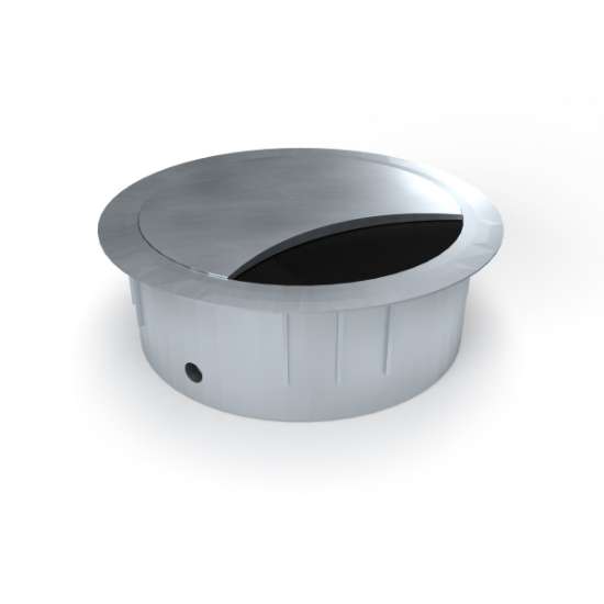 Afbeeldingen van BMB kabeldoorvoer EXIT R - Ø60mm Hoogte 21mm - mat chroom 
