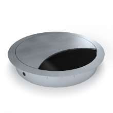 Afbeeldingen van BMB kabeldoorvoer EXIT R - Ø80mm Hoogte 12mm - mat Chroom 