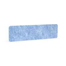 Afbeeldingen van BMB PET-paneel AKUSTIX Vario Eco R50 - niveau B van geluidabsorptie 2400 g/m2 - HxBxS 400x1600x12mm Licht Blauw 