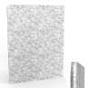 Afbeeldingen van BMB Mobiele scheidingswand AKUSTIX Muram R30 - niveau B van geluidabsorptie 3400 g/m2 - HxBxS 1200x1600x18mm Zilver/Grijs 