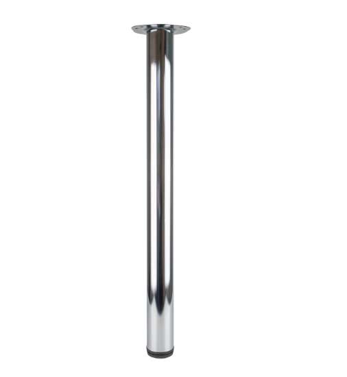 Afbeeldingen van Bmb bureaupoten - Ø60 710-740mm - inox-look