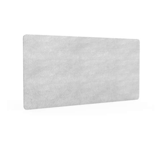 Afbeeldingen van BMB PET-paneel AKUSTIX Vario R40 - niveau B van geluidabsorptie 3000 g/m2 - HxBxS: 800x1800x18mm lichtgrijs