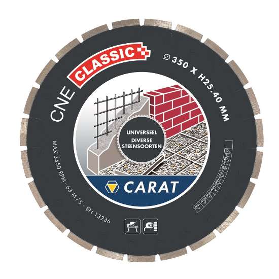 Afbeeldingen van Carat Diamantblad 350x25,4mm universeel voor natzagen