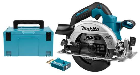 Afbeeldingen van Makita cirkelzaag DHS661ZJU - 18v 165mm - in Mbox met AWS zender 