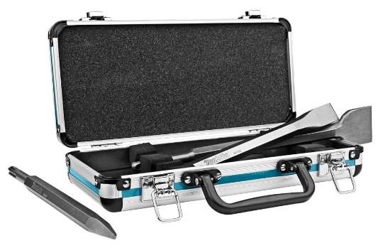 Afbeeldingen van Makita Beitelset SDS-PLUS - 3 delig in stevige aluminium koffer 