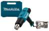 Afbeeldingen van Makita heteluchtpistool, HG6031VK - 230v 50/600 °C - inclusief diverse opzetstukken in koffer 