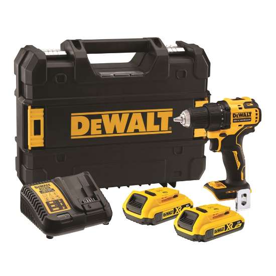 Afbeeldingen van DeWalt compacte brushless schroef-/boormachine DCD708D2T-QW - 18V XR 2x 2.0Ah accu - in TSTAK 