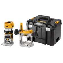Afbeeldingen van DeWalt brushless invalfrees DCW604NT-XJ - 18V XR - met verwisselbare zool in TSTAK koffer 
