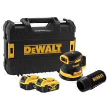Afbeeldingen van DeWalt brushless excenterschuurmachine DCW210P2-QW - 18V XR 2x 5.0Ah accu - 125mm in TSTAK 