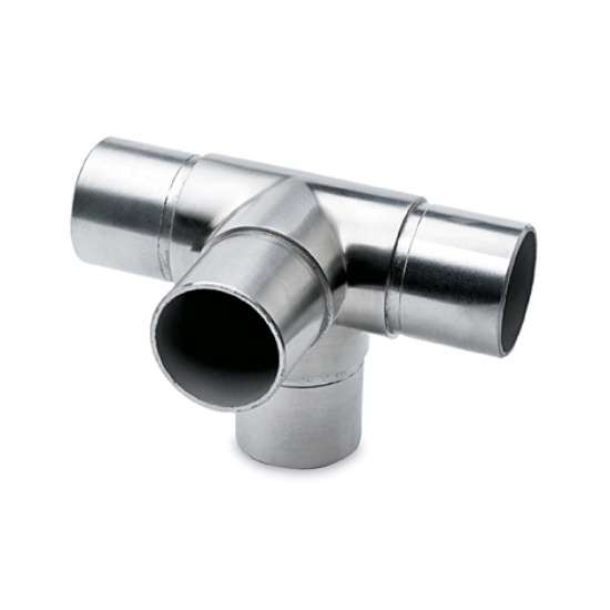 Afbeeldingen van T-fitting met 1 uitgang 90° diameter 25,4mm RVS