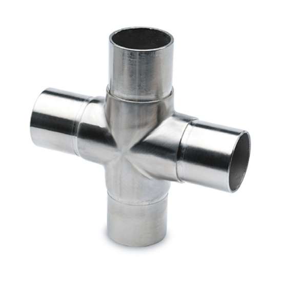 Afbeeldingen van Kruisfitting diameter 25,4mm RVS