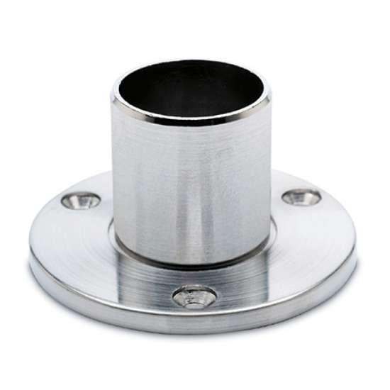 Afbeeldingen van Muur/vloerflens diameter 25,4mm RVS