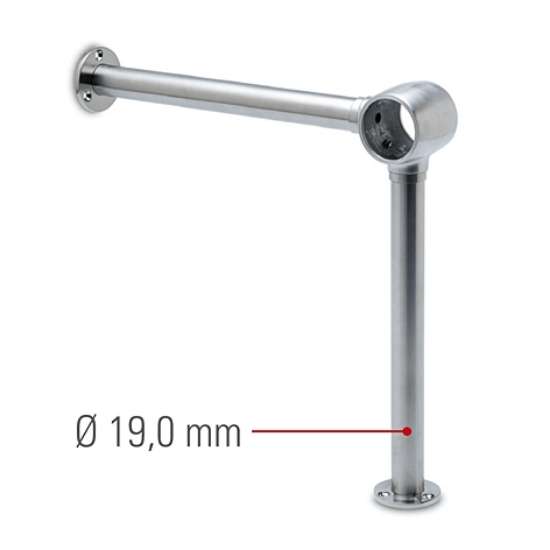 Afbeeldingen van Voetsteun, Model 2120, diameter 38,1mm RVS