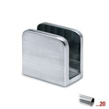 Afbeeldingen van Paneeldrager, glasdikte 6-10mm RVS 