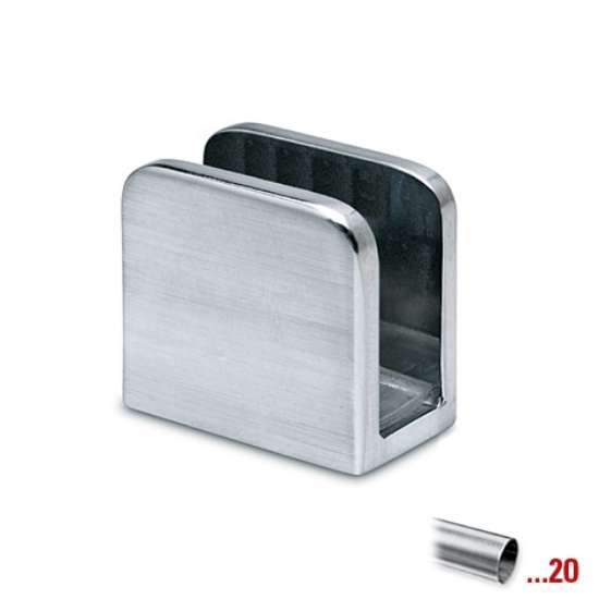 Afbeeldingen van Paneeldrager, glasdikte 6-10mm RVS 