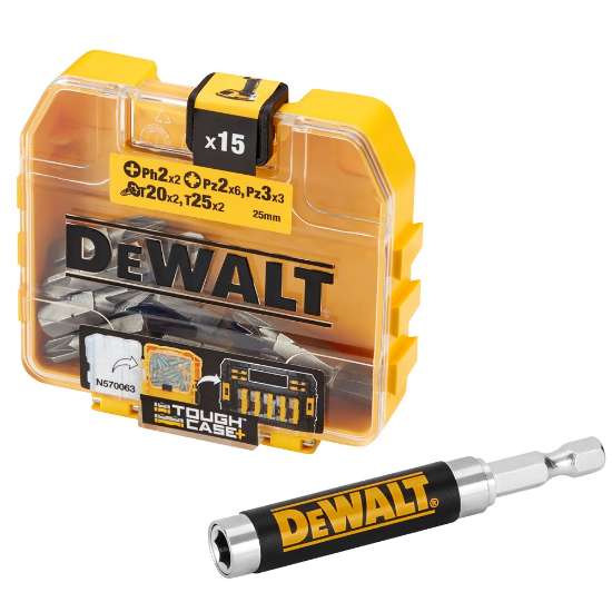 Afbeeldingen van DeWALT 15-delige mixed tic tac + schroefgeleider DT71511