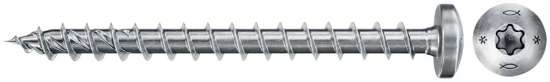 Afbeeldingen van Fischer spaanplaatschroef PFII - Ø6.0x40mm pz - bolkop voldraad