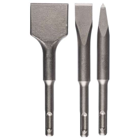 Afbeeldingen van Bosch 3-delige korte beitelset SDS-plus SDS-Plus