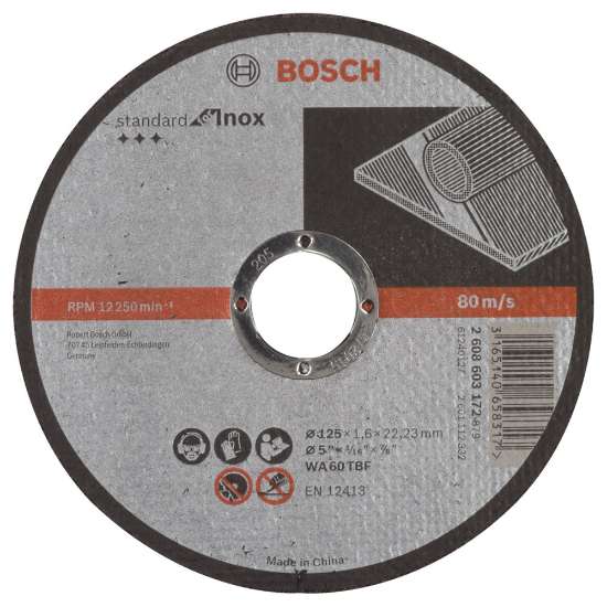 Afbeeldingen van Bosch Doorslijpschijf recht Standard for Inox