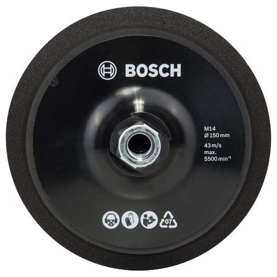 Afbeeldingen van Bosch Steunschijf M 14, Ø 150 mm, met klithechting