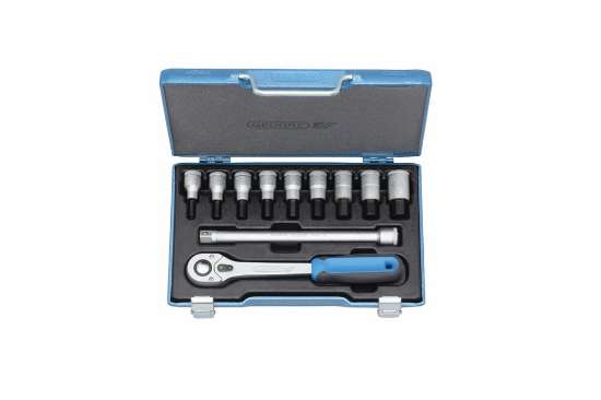 Afbeeldingen van GEDORE Dopsleutel-schroevendraaierset 1/2" 11-delig IN 19 Q