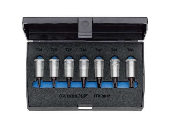 Afbeeldingen van GEDORE Dopsleutel-schroevendraaierset 3/8" 7-delig ITX 30 PM