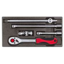 Afbeeldingen van Gedore Red Dopsleutelset 1/2” 2/6 CT-module, 5 delig