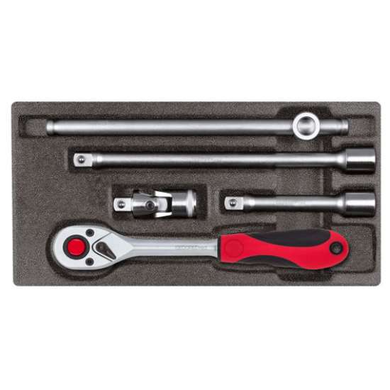 Afbeeldingen van Gedore Red Dopsleutelset 1/2” 2/6 CT-module, 5 delig
