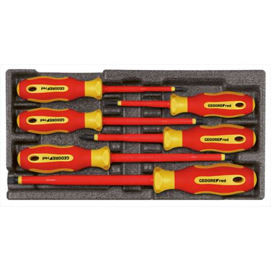 Afbeeldingen van Gedore Red VDE-Schroevendraaierset, 2/6 CT-module, 6 delig