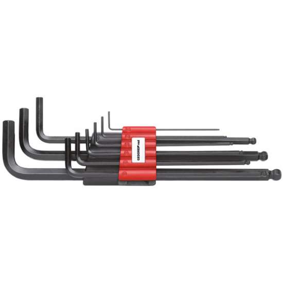 Afbeeldingen van Gedore Red Haakse stiftsLengte-set, zeskant, 1,5-10 mm, 9 delig