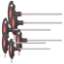 Afbeeldingen van Gedore Red Schroevendraaierset met 2C-T-greep, zeskant, 2,5-8 mm