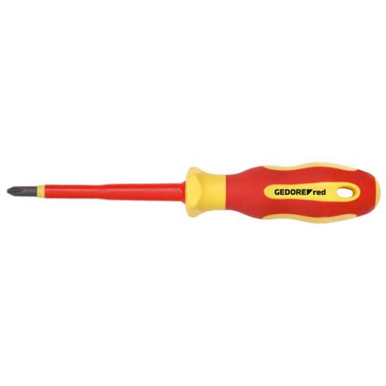 Afbeeldingen van Gedore Red VDE-schroevendraaier PH1, Lengte 80 mm