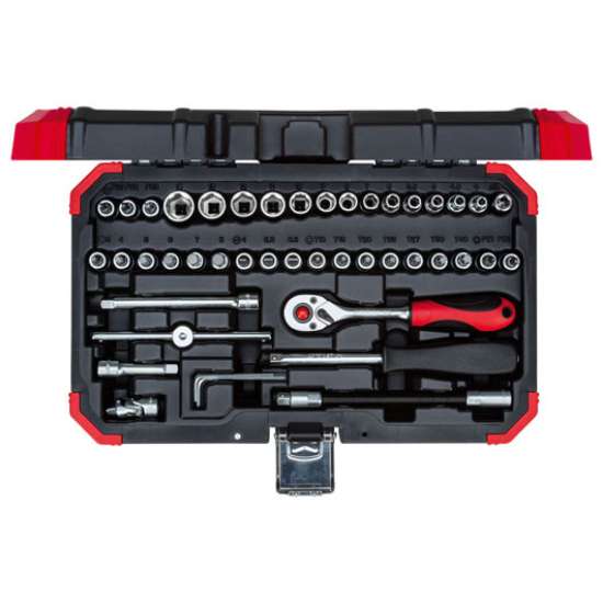 Afbeeldingen van Gedore Red Dopsleutelset 1/4” SW 4-14 mm, 46 delig
