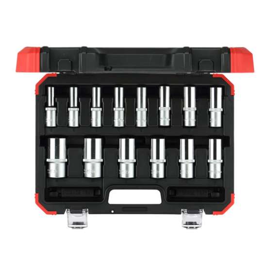 Afbeeldingen van Gedore Red Dopsleutelset 1/2”, zeskant, SW 10-32 mm, 14 delig