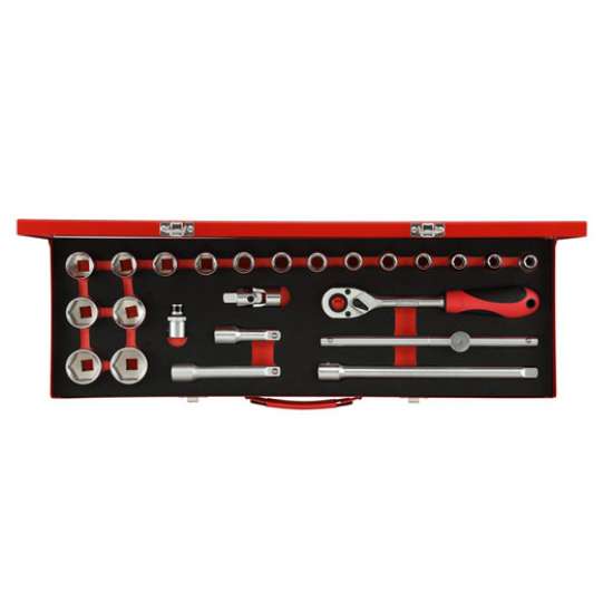 Afbeeldingen van Gedore Red Dopsleutelset 1/2” SW 10-32 mm, 24 delig