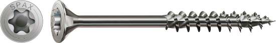 Afbeeldingen van Spax spaanplaatschroef 4Cut - Ø8x180mm T40 - verzonken multikop deeldraad RVS