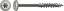 Afbeeldingen van Spax constructieschroef 4Cut - Ø8x300mm T40 - discuskop deeldraad RVS
