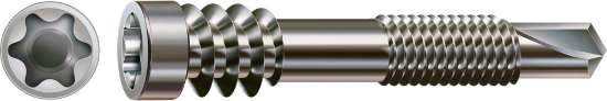 Afbeeldingen van Spax vlonderschroef - Ø5x51mm T25 - cilinderkop RVS