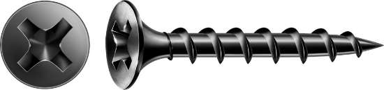 Afbeeldingen van Spax gipsplaatschroef Gix-B - Ø3,9x45mm PH2 - trompetkop gefosfateerd 500 stuks 