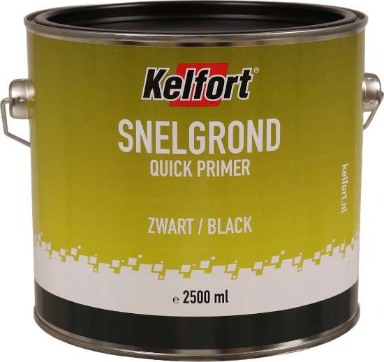 Afbeeldingen van Kelfort Sneldrogende grondverf - Zwart - 2500ml